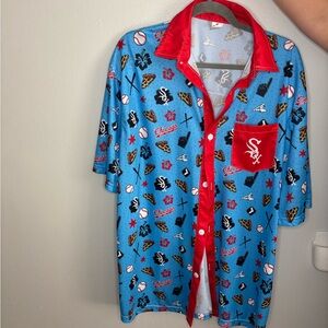 Chicago white Sox Hawaiian Blue and Red Men's Shirt